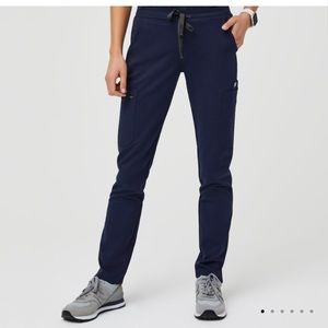 FIGS Yola Skinny Scrub Pants in Navy